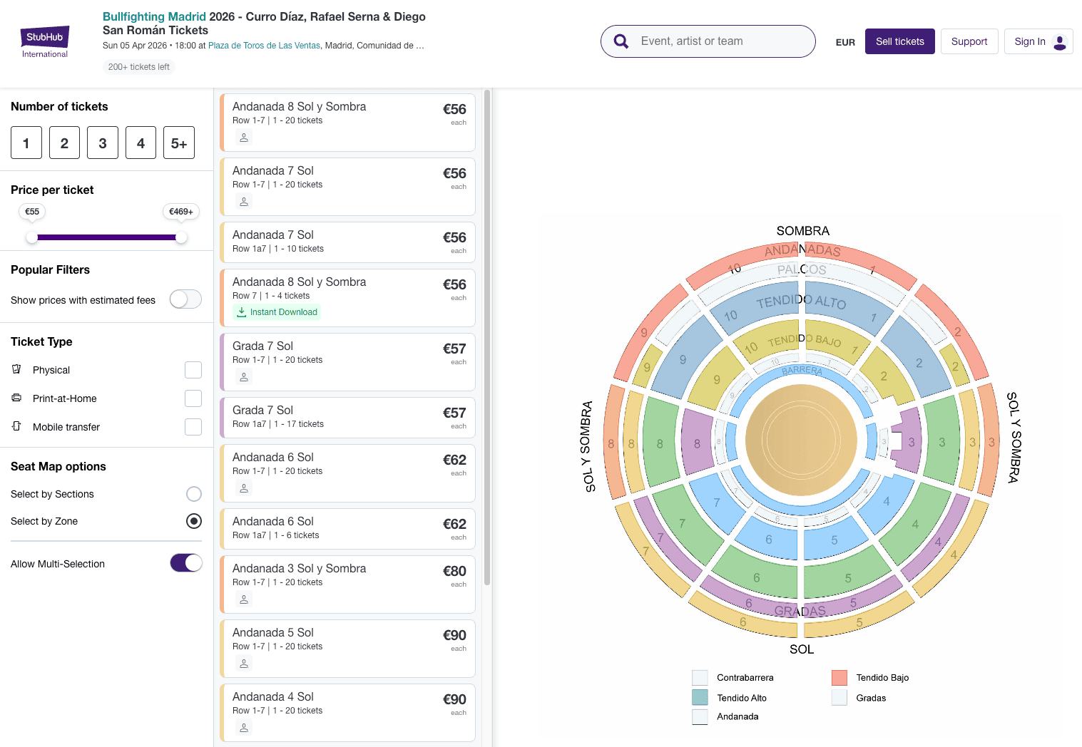 Step 3: Use the interactive seat map