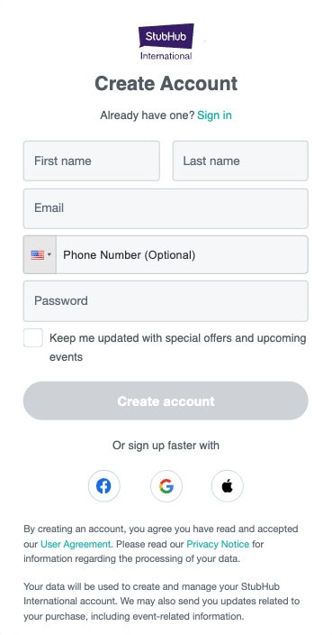 Step 1: Create an account
